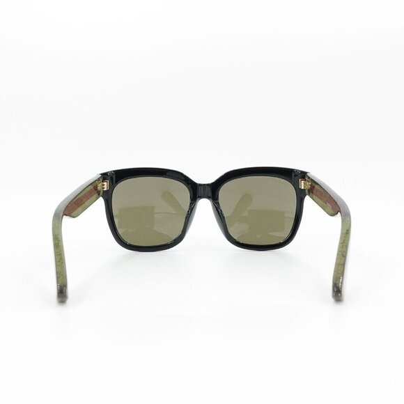 Gucci GG0034 Unisex Sunglasses Black Green OS main image 9